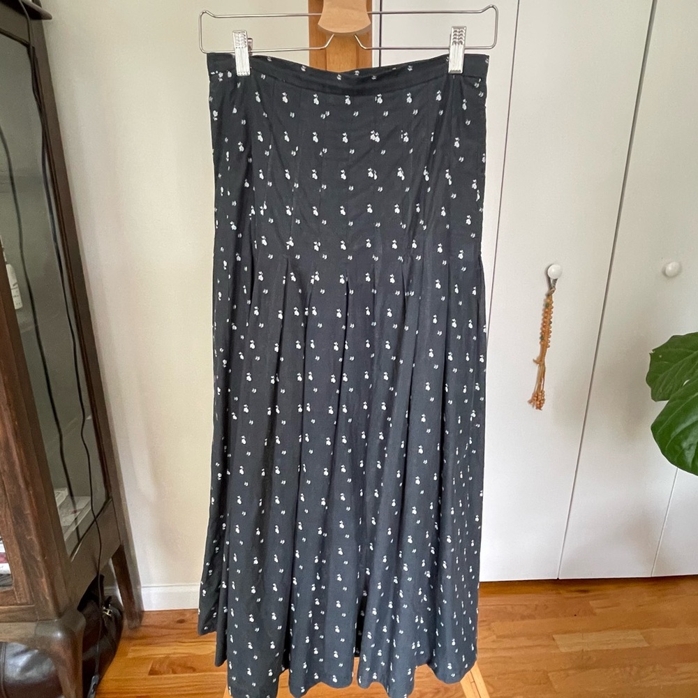 Creatures of comfort blue and white skirt